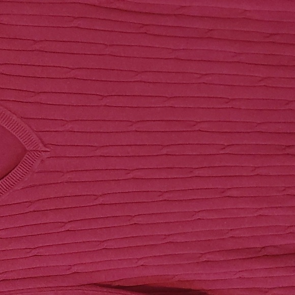 Men's XL Southern Pines Fuschia Sweater Vest 100% Cotton Cottogecore Cozy - Picture 2 of 5